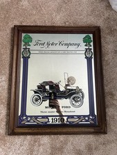 Ford Motor Company Model T Car Henry Ford Hot Rod Garage Mirror Picture Frame