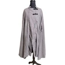 Handmade Gray Wool Blend Cloak