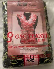 Ice yarns Mirabella Ruffle scarf yarn 100g x 4 black and green