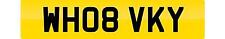 PRIVATE NUMBER PLATE WH08 VKY