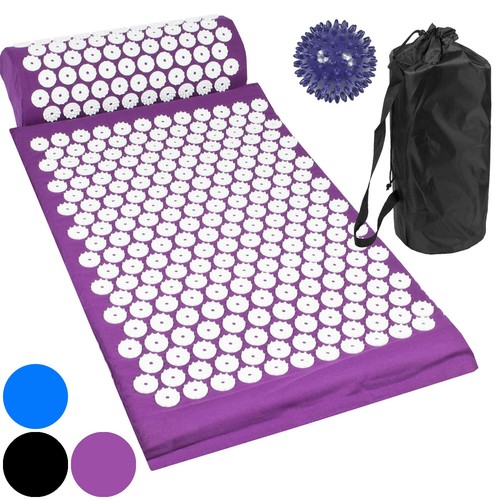 Acupressure mat with pillow - with,