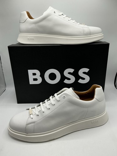 Boss bulton leather trainers - boss,