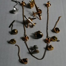 Various Tie Pin & Spares For Tie Tack + One Chain B# 11 N