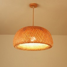 Hand Knitted Bamboo Pendant