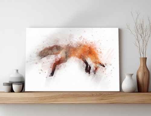 Fox hunting art - art, print