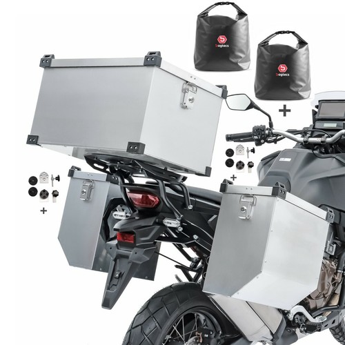 Set aluminium panniers bagtecs - set,