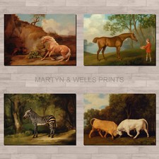 George Stubbs prints. A4