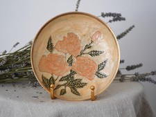 Vintage Cloisonné Enamelled Brass Footed Bowl, Indian Pedestal Brass Plate