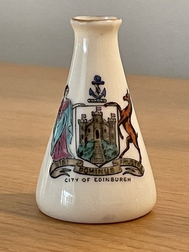 Goss crested china cone - crested,