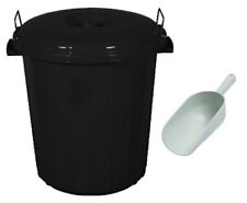 50L Black Plastic Bin Kitchen