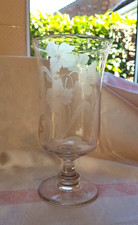 VINTAGE FLORAL ETCHED TALL