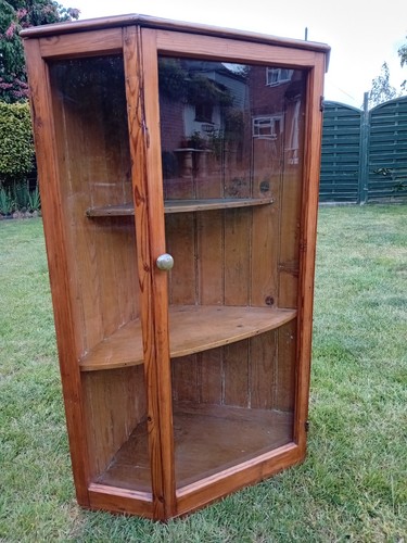 Antique pine glazed corner - antique,