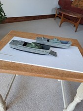 2x Airfix L.C.T.s with Sherman Tanks  in 1:72 Scale