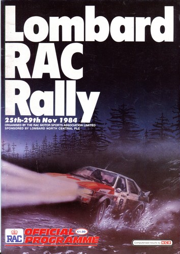 Lombard rac rally - rally, 1984