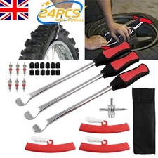 24X Tyre Levers Spoon Set Heavy Duty Car Bike Motorcycle Tire Changing Tool Kit
