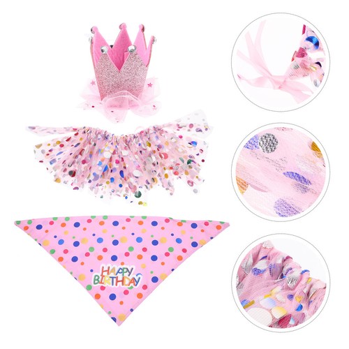 3pcs dog birthday - 3pcs,