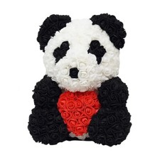 25cm Flowers Rose Panda Bear Eternal Flower Valentine's Day Gift  New Year