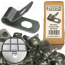 Wire Mesh Screw on clips x25
