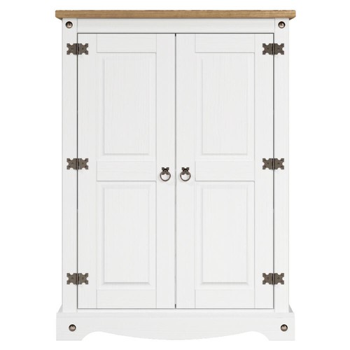 White pine low cupboard - white, 2