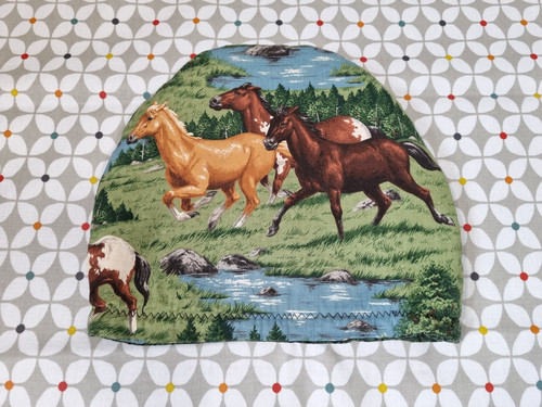 Vintage horse pattern printed - horse,