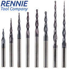 Solid carbide taper ballnose - carbide,