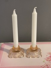 Vintage Art Deco Pink Candle