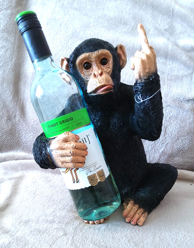 Cheeky black monkey bottle - monkey,