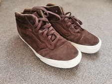 VANS SK-8 BROWN SUEDE MID BOOTS UK8