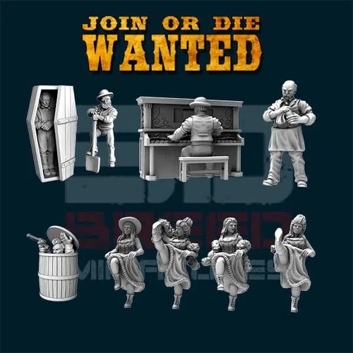 54mm wild west figures - wild,