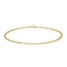 Solid 9ct Yellow Gold  Belcher Bracelet 20cm/8mm