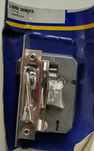 Sash lock 75mm nickel - sash,