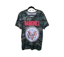 Ramones Graphic Band T Shirt Mens Medium Farewell Tour Adios Amigos Camo 1234 