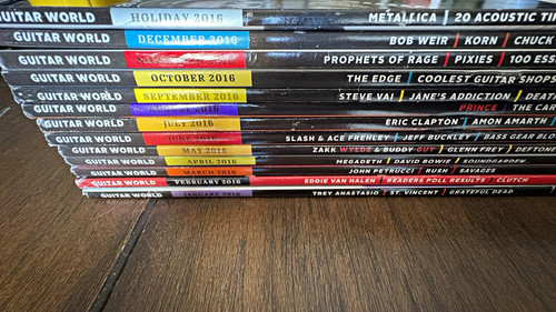 Guitar world magazine 2016 lot - guitar,
