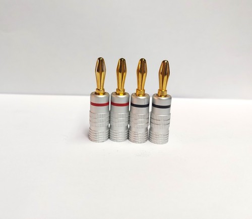 Professional banana plugs - 4x,