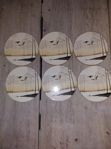 Vintage clover leaf - , coasters