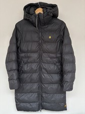 G Star Raw Women’s Whistler Hooded Slim Long Black Puffer Coat XS