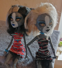 Monster High werecat twins Meowlody & Purrsephone - Zombie Shake dolls
