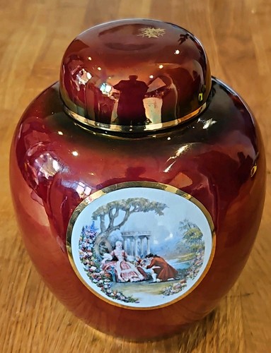 Large ginger jar vase rouge - ginger,