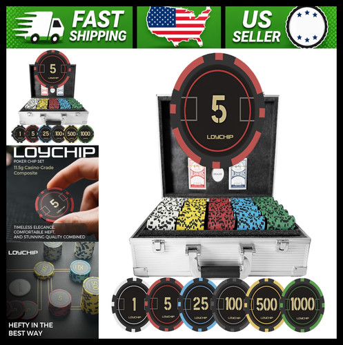 1000pc poker chip - poker, set