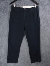 Rapha Trousers Mens W32 L29 Blue Navy Chinos Mechanics Relaxed Straight Cotton