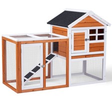 47" Wooden Rabbit Hutch