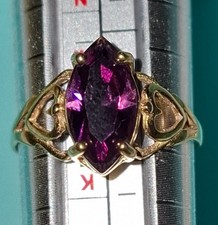 Lovely oval amethyst ring - a,