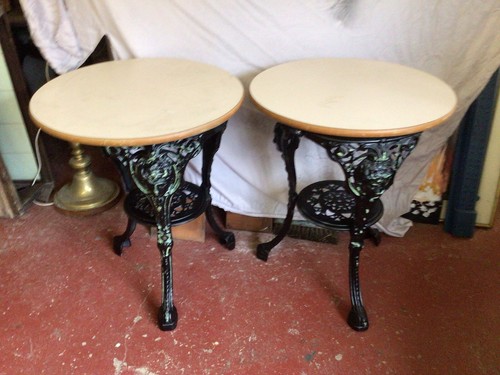 Cast iron pub tables - iron,