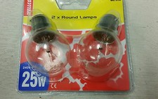 2 x  25 watt BC (B22)