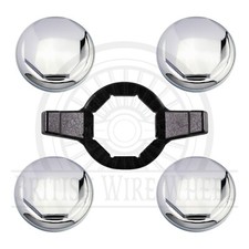 Hex Chrome Knock Off Spinner