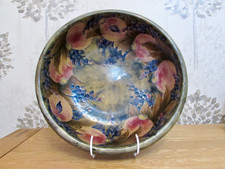 William Moorcroft, Large Bowl, Ochre Pomegranate, Made For Liberty, Dated 1911.