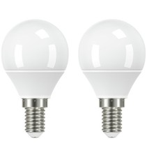 4.2W LED Globe SES E14 Light Bulbs Warm White 2 Pack Energy Saving Long Life