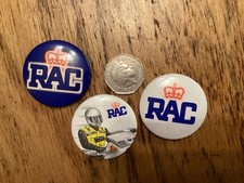 3 X RAC PIN BUTTON BADGES