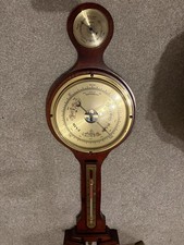 Weathermaster Banjo Wall Barometer Thermometer Hygrometer Wood Weather Station
