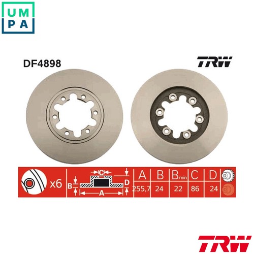 Brake disc df4898 for - brake,